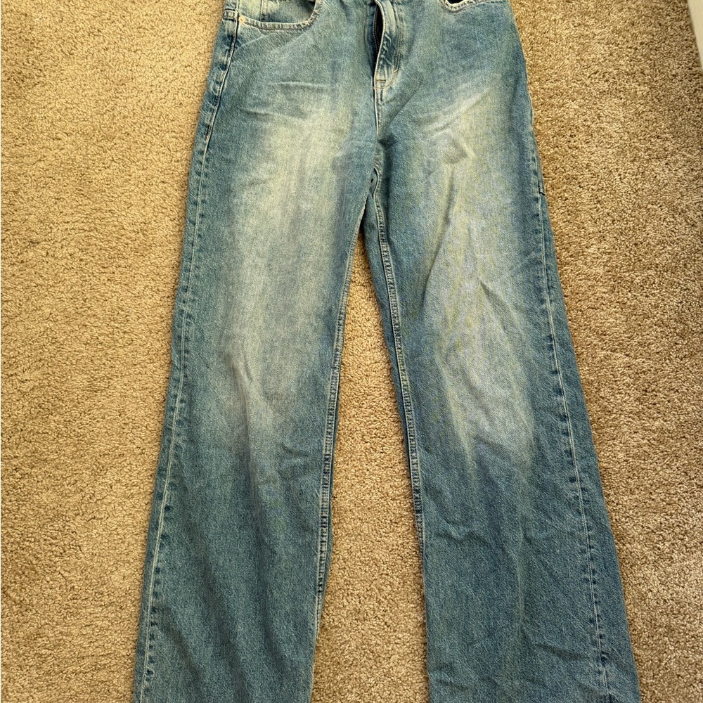 We The Free Relaxed Fit Blue Jeans